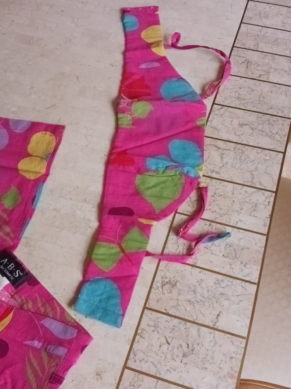 Vintage/Allen B Schwartz - pants & top set,,summer floral design, sz4 / NEW - Picture 10 of 16